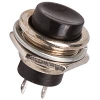Выключатель-кнопка RWD-306 OFF-(ON) 2А 250В Черный без фиксации