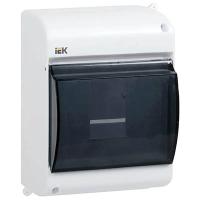 Бокс 4мод навесной белый прозрачная дверь IP30 КМПн IEK