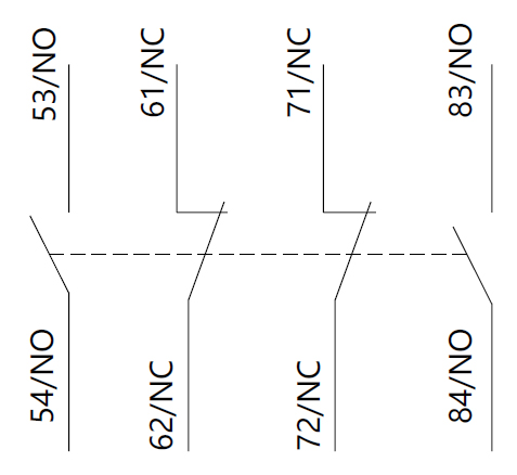 Приставка доп.контакты AX-3X/22 к Контактору NXC-06~630 (R)