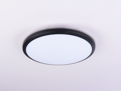 Светильник потолочный свд 22Вт 6400К 1650лм круг черный  Ambrella IP44