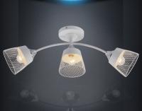Светильник потолочный (люстра) 3*60Вт Е27 белый/хром