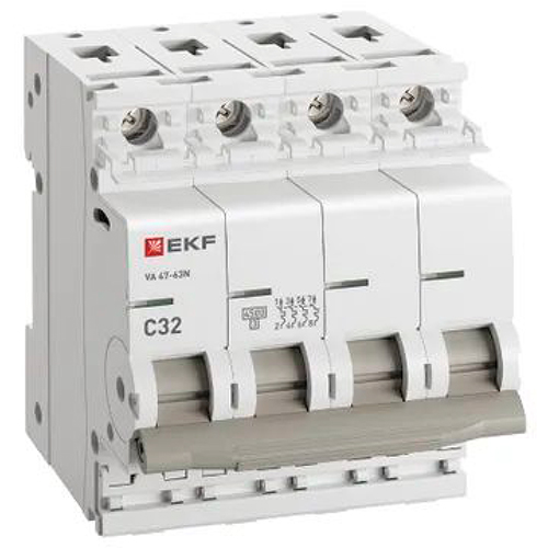 Автомат 4Р 32А C 4,5кА ВА47-63N EKF PROxima