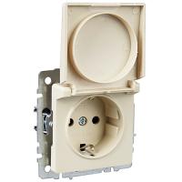 BRITE Роз. с з/к/ш с кр. 16А IP20 РСбш10-3-БрКр беж. IEK