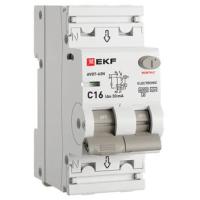 Дифавтомат 2Р 16А C тип A 30мА 6кА 2мод АВДТ-63N EKF PROxima