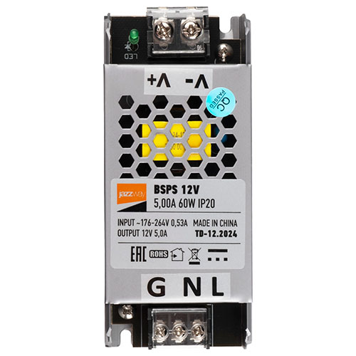 Блок питания 12В 60Вт IP20 Jazzway 