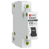 Автомат 1Р 32А C 4,5кА ВА47-29 EKF Basic 