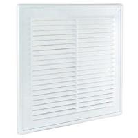 Решетка 183*253мм пластик белый разъемная с москитной сеткой TDM 