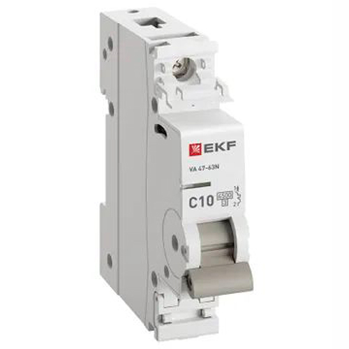 Автомат 1Р 10А C 4,5кА ВА47-63N EKF PROxima