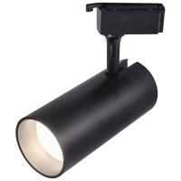 Светильник на трек однофазный свд 30Вт 4000К 2100лм черный ЭРА угол 24°