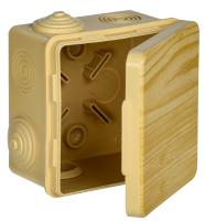 Коробка 80*80*50 квадрат сосна IP54  IEK