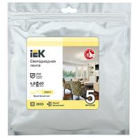 Лента свд 12В 4,8Вт/м 60свд/м 3000К 2835 IP20 IEK 5м
