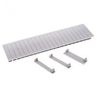 Заглушка под автомат 12 модулей серый