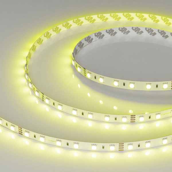 Лента RT-B60-10mm 24V RGB (14.4 W/m, IP20, 5060, 5m) (ARL, Открытый)