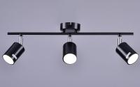 Светильник настенный (спот) 3*50Вт GU10 черный/хром Россвет