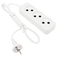 Удлинитель 3-мест 3м ШВВП 2*0,75 белый Rexant