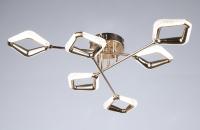 Светильник потолочный (люстра) свд 72Вт  5400лм золото/белый пульт диммер 