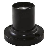 Патрон накладной E27 карболит черный TDM прямой