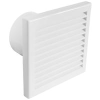 Вентилятор вытяжной d100 белый с решеткой ЭВЕНТ 