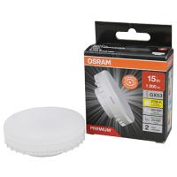 Лампа свд GX53 15Вт 2700К 1200лм таблетка матовая  Osram LED Value black