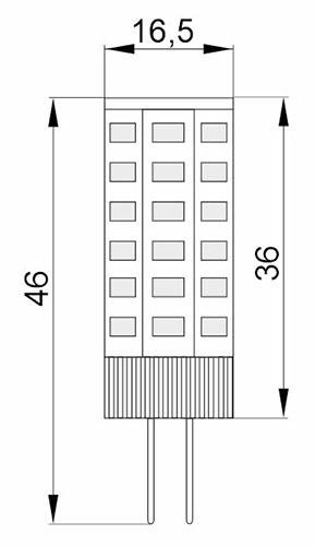 Лампа капсула свд 12В G4 5Вт 3000К 475лм IEK