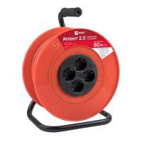 Удлинитель 4-мест 50м ПВС 3*1 красный катушка пластик IP20 EKF 