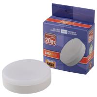 Лампа свд 220В GX53 20Вт 5000К 1700лм таблетка матовая Jazzway