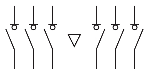 Рубильник 3Р 250А без ручки TwinBlock EKF  реверсивный