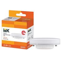 Лампа свд 220В GX53 15Вт 3000К 1350лм таблетка матовая IEK 