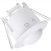 Датчик движения скрытый 1200Вт 10м 360гр микроволновый белый IP20 ДДТМ 01 Rexant 