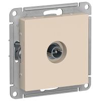 Атлас бежевый розетка TV антенна коннектор скрытая 1-ая 