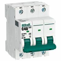 Автомат 3Р 40А C 6кА ВА-103 DEKraft 