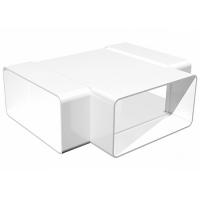 Тройник 60*120 ПВХ ЭВЕНТ белый