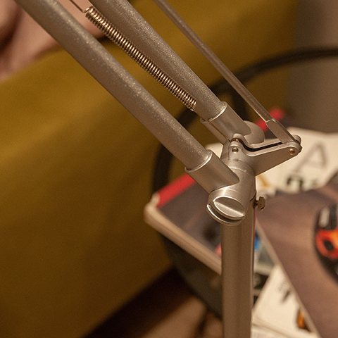 Торшер 1*60Вт E27 серебро UML-T500