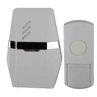 Звонок беспроводной открытая белый/серебро IP20  ЭРА C81 25 мелодий