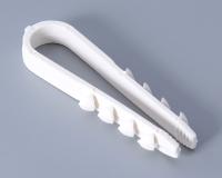 Дюбель-хомут 5-10мм нейлон белый Fortisflex 100шт