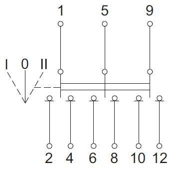 Выключатель нагрузки 3Р 63А ВРТ-63 3-позиционный IEK