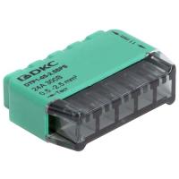 Клемма 5*2,5мм2 компактная зеленый DKC 2шт