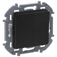 Инспириа антрацит выключатель 2кл скрытая 10А IP20 