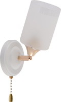 Светильник настенный (бра) 1*40Вт E27 белый/золото Rivoli