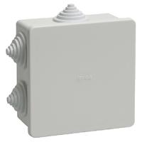 Коробка 85*85*40 квадрат серый IP44 КМ41235 