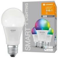 Лампа умная Е27 9,5Вт RGBW 2700-6500К 1055лм A60 матовая диммер Ledvance SMART+WiFi; 3шт в упаковке