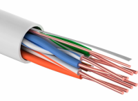 Кабель витая пара U/UTP, CAT 6, LSZH нг(А)-HF, 4PR, 23AWG, INDOOR, SOLID, серый, 305 м, REXANT