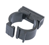 Держатель для трубы 20мм черный 100шт фиксатор PlexUp