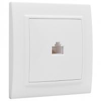 Минск белый розетка RJ45 скрытая 1-ая 