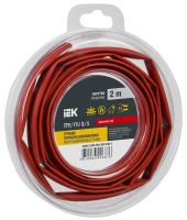 Трубка ТУТнг-LS 2/1мм красный 2м инд.упаковка IEK