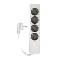 Удлинитель 4-мест 3м ПВС 3*1 белый выкл Jazzway  