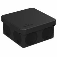 Коробка 80*80*40 квадрат черный IP66 прямой монтаж Промрукав