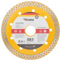 Диск алмазный сплошной 125*22,2мм сухой/мокрый рез KRANZ