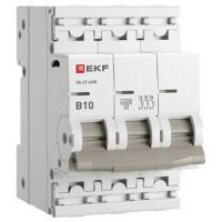 Автомат 3Р 10А B 4,5кА ВА47-63N EKF PROxima 