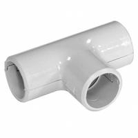 Тройник 32мм разъемный IP40 серый пластик IEK 5шт